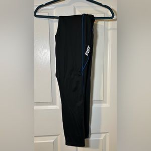 VS PINK Ultimate Leggings - black with blue, size L